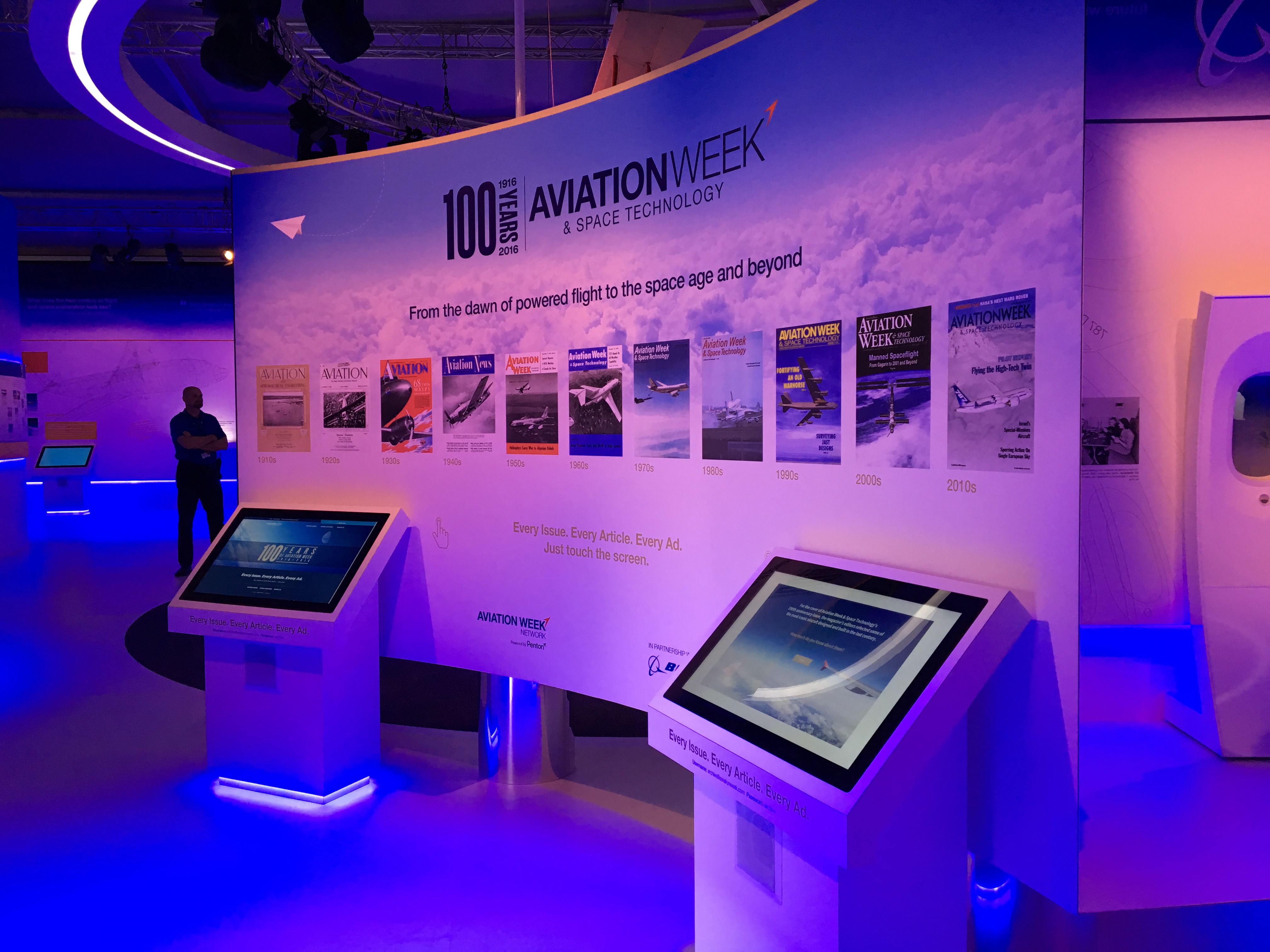 Boeing interactive kiosk