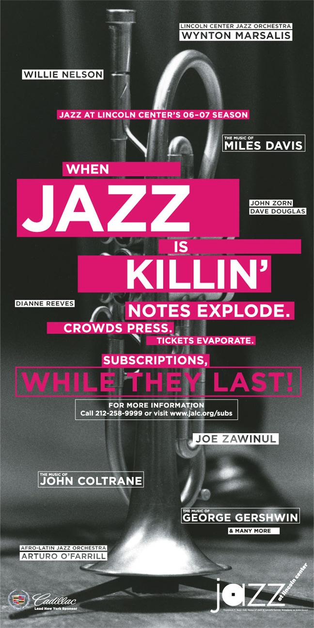 Jazz at Lincoln Center Subscription Poster 2006